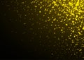 Golden glitter sparkling light bokeh abstract background, Christmas and new year festive background Royalty Free Stock Photo