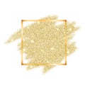 Golden glitter template