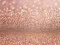 Rose gold glitter bokeh texture background, rose gold - bright and pink champagne sparkle glitter pattern background Royalty Free Stock Photo