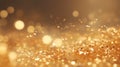 golden glitter vintage lights background. gold and black. de focused Generative AI