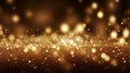 golden glitter vintage lights background. gold and black. de-focused Generative AI Royalty Free Stock Photo