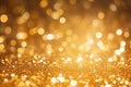 golden glitter vintage lights background. gold and black. de focused, golden glitter texture Colorfull Blurred abstract background