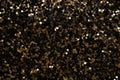 Golden glitter vintage lights background,  gold and black,  de focused Royalty Free Stock Photo