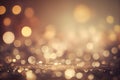 golden glitter vintage lights background. gold and silver. defocused. AI Generative Royalty Free Stock Photo