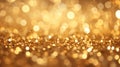 golden glitter vintage lights background. gold and white. de focused Generative AI