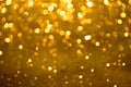 Golden glittering bokeh background