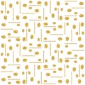 Golden glittering pattern. Gold Seamless pattern. Repeatable geometric design. Can be used for fabric, wallpaper, web background, Royalty Free Stock Photo