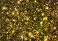 Golden glittering space shine