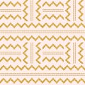 Golden glittering zigzag pattern on pink background. Gold Seamless pattern. Repeatable geometric design. Can be used for fabric,
