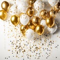 Golden Glitz and Glamour Gold Party with Shimmering Balloons Celebration Happy Birthday Balloons and Decorative Delights