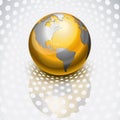 Golden globe Royalty Free Stock Photo