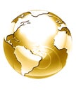 Golden globe Royalty Free Stock Photo