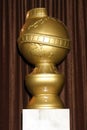 Golden Globe Statue Royalty Free Stock Photo