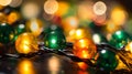 Golden Glow Bokeh Christmas Lights