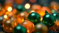 Golden Glow Bokeh Christmas Lights