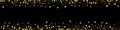 Golden Glow Luxury Vector Panoramic Black Royalty Free Stock Photo