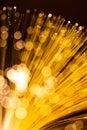 Golden glowing fibre Royalty Free Stock Photo