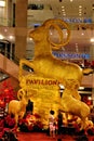 Golden Goat status in Pavilion Kuala Lumpur Malaysia The year of Goat 2015