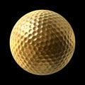 Golden golf ball