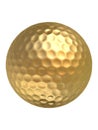 Golden golfball Royalty Free Stock Photo