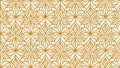 Golden Grace Elegant White and Gold Thin-Line Seamless Vector Pattern Royalty Free Stock Photo