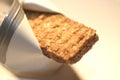 Golden granola bar Royalty Free Stock Photo