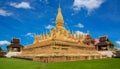 The Golden or Great Stupa, Pha That Luang. Royalty Free Stock Photo