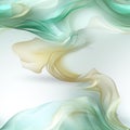 Golden and green wavy patterns with layered translucency and flowing fabrics (tiled)