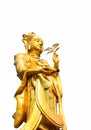 Golden Guanyin statue
