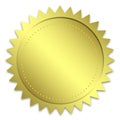 Golden guarantee seal