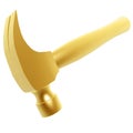 Golden hammer illustration