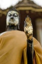 Golden hand of Buddha lord