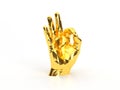 Golden hand Royalty Free Stock Photo