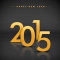 Golden 2015 happy new year
