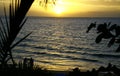 Golden Hawaiian Sunset 2 Royalty Free Stock Photo