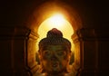 Golden head of Buddha