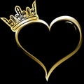 golden heart ring emblem tattoo sticker7 Royalty Free Stock Photo
