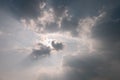 Golden heaven light,light of sky and cloud Royalty Free Stock Photo