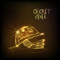 Golden helmet for Cricket Fever.