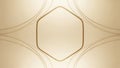 Golden hexagonal pattern Royalty Free Stock Photo