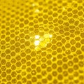 Golden hexagonal pattern resembling a honeycomb Royalty Free Stock Photo