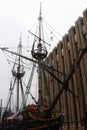 The Golden Hind Galleon Ship in London Royalty Free Stock Photo