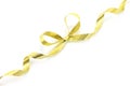 Golden holiday bow