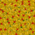 Golden holly background