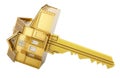 Golden Home Key, 3D rendering