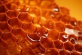 Golden Honey comb. Generate Ai