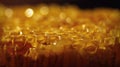 Golden honey comb texture background Royalty Free Stock Photo