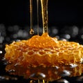 Golden honey indulgence.