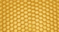 Golden honeycomb pattern, abstract background Royalty Free Stock Photo