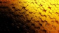 Golden Honeycomb Pattern Background - Abstract Geometric Hexagonal Texture Royalty Free Stock Photo